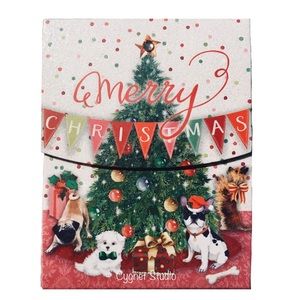 Molly & Rex Christmas Puppy Party Embellished Mini Notepad (66650)